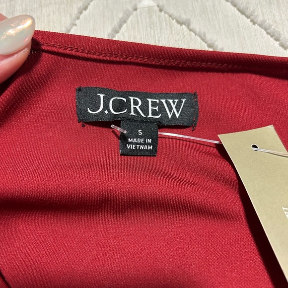 J. Crew Long sleeve dress in jersey crepe - Picture 8 of 10